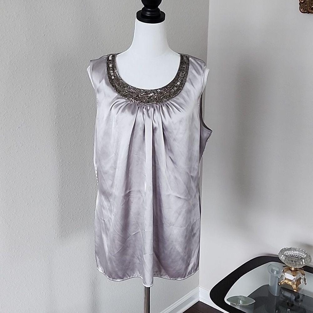 CHICO'S Embellished Top 